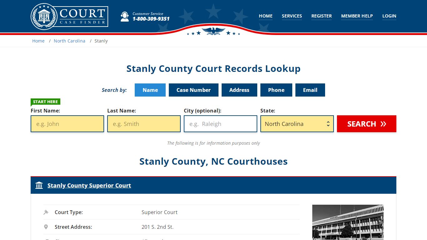 Stanly County Court Records | NC Case Lookup